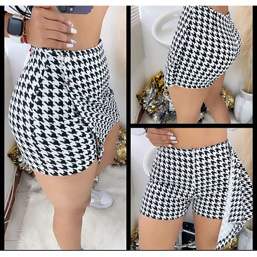 Falda Short Bengalina Licrada  2