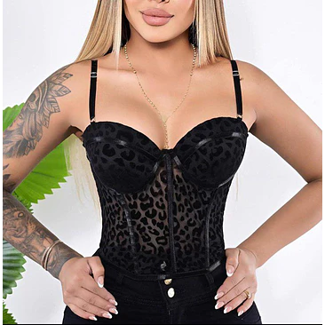 Crop Top Animal Print 2
