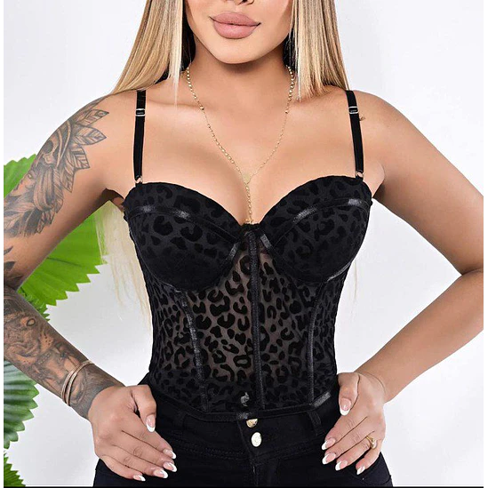 Crop Top Animal Print 2