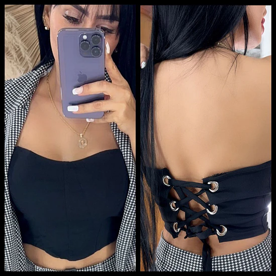 Crop Top Básico Amarre 9
