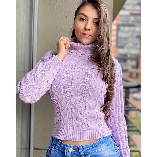 Suéter Tejido Cuello Tortuga  2