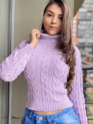 Suéter Tejido Cuello Tortuga 