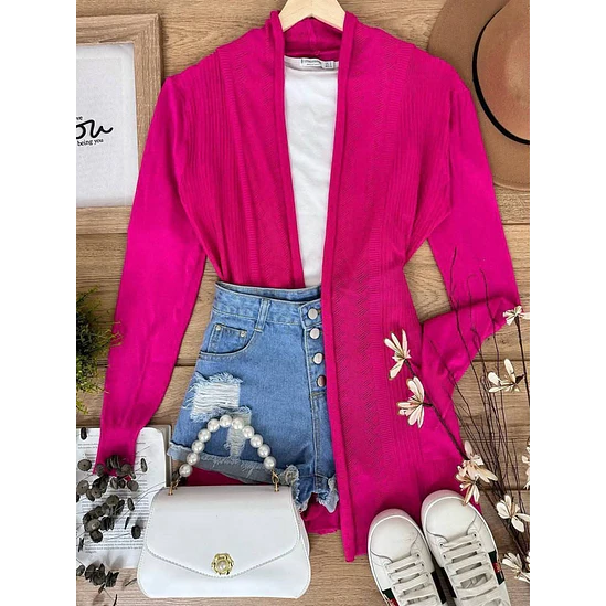 Cardigan Tejido sencillo 12
