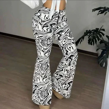 Pantalón Bota Campana Estampado  6