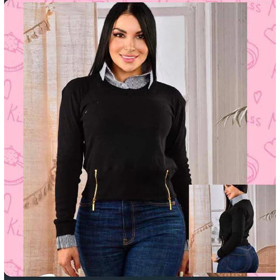 Camisero Tejido Cremallera Talla Única  4