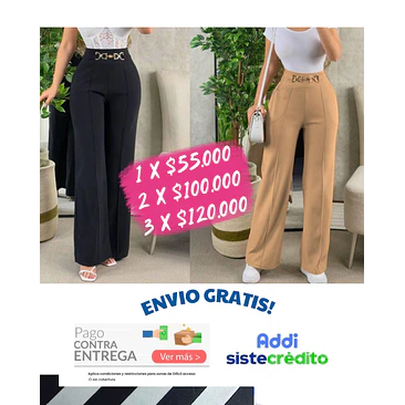 Promo Pantalón Hebilla X1 1