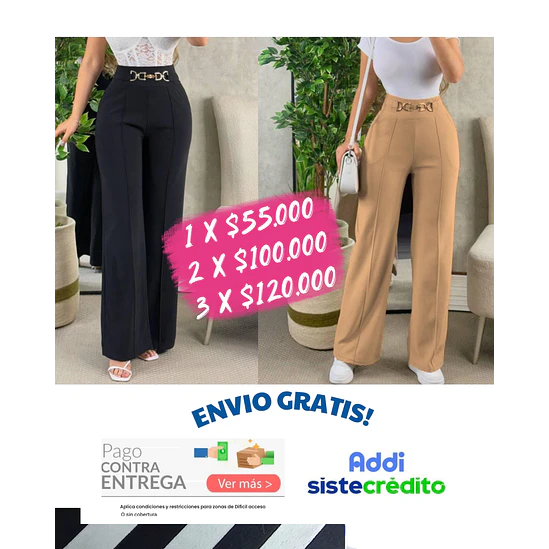 Promo Pantalón Hebilla X1 1