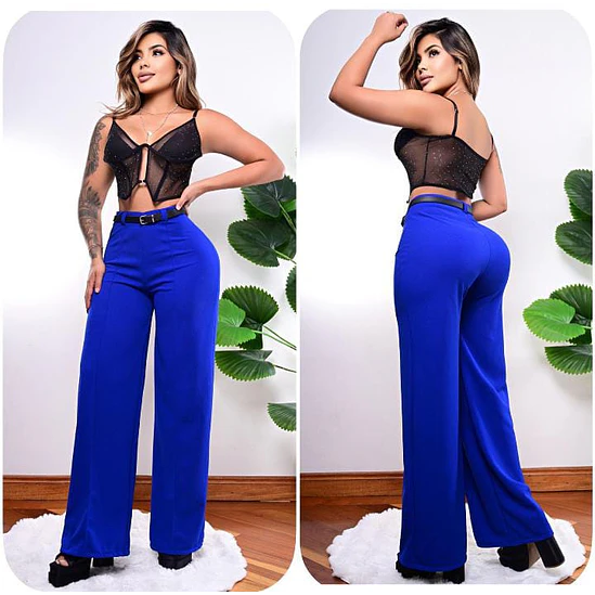 Pantalón Palazzo Correa Talla Única  12