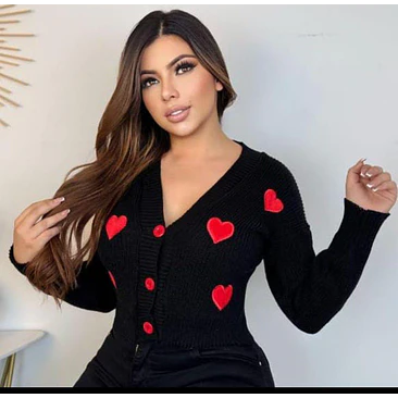 Suéter Tejido Corazón  2