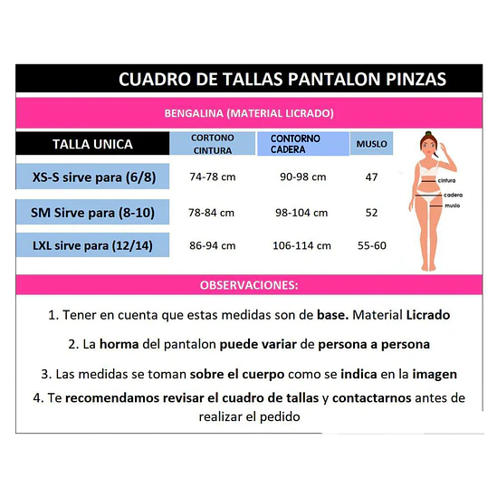 Pantalón Pinzas Bengalina  18