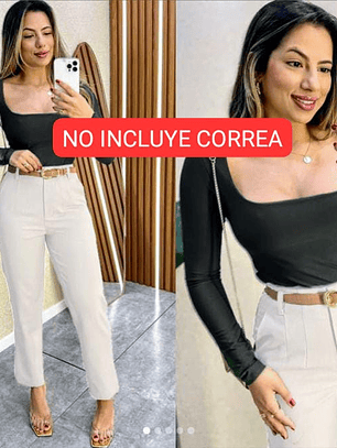 Pantalón Pinzas Bota Recta 