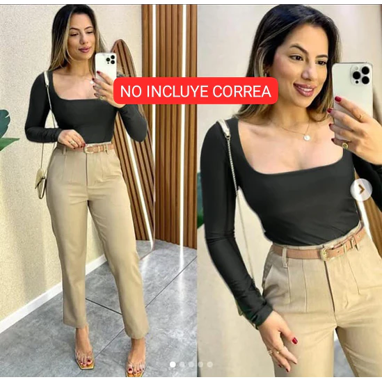 Pantalón Pinzas Bota Recta  2