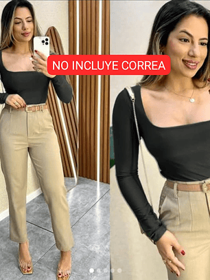 Pantalón Pinzas Bota Recta 