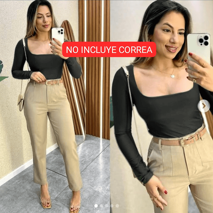 Pantalón Pinzas Bota Recta  3