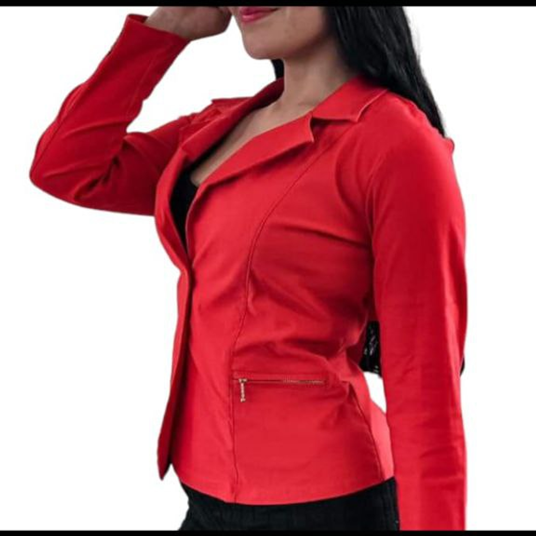 Blazer Abierto Botón  8