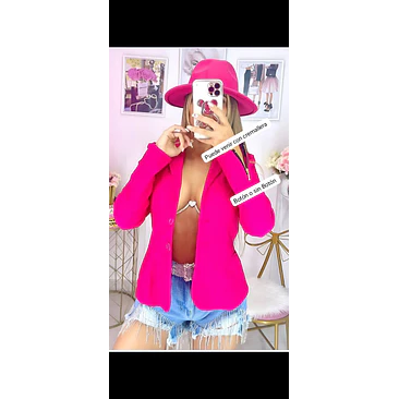 Blazer Abierto Botón Tallas S-M-L-XL 1