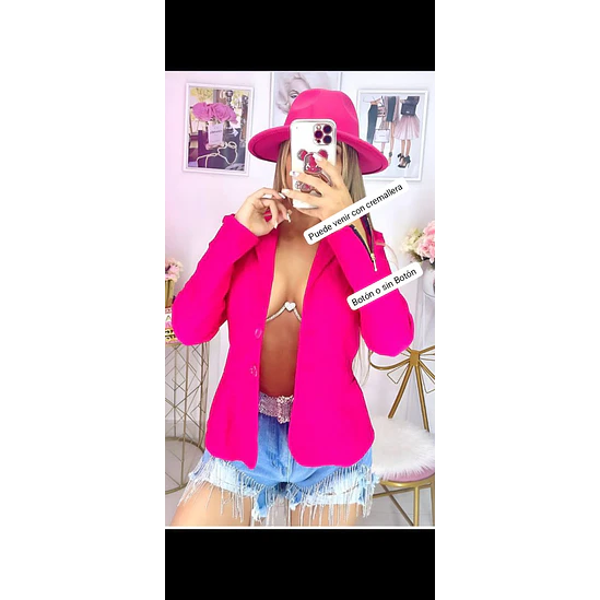 Blazer Abierto Botón Tallas S-M-L-XL 1