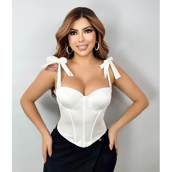 Corset Satinado Moño  1