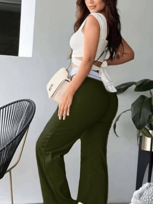 Pantalón Pretina Verde Militar 8/10