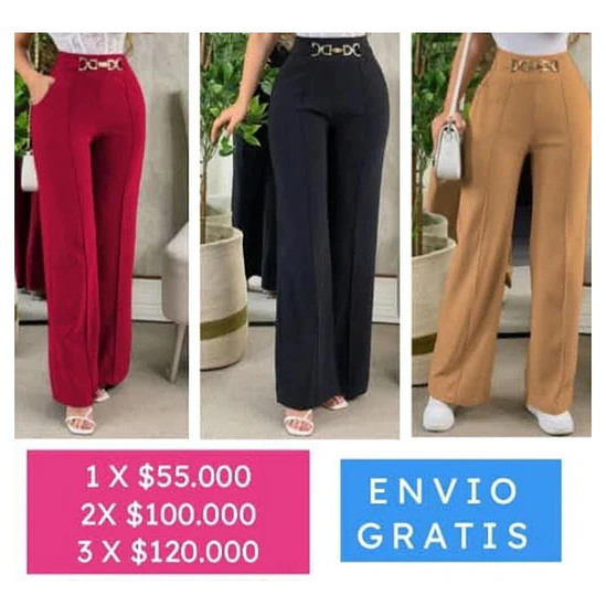 Promo Pantalón Hebilla x6 1
