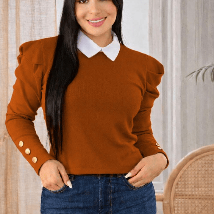 Camisero Tejido Manga Bombacha 3