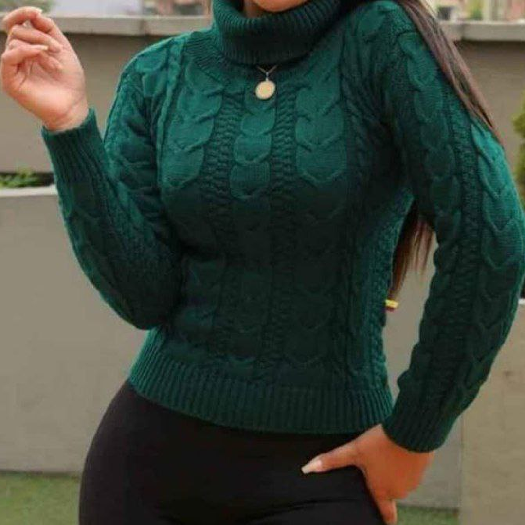 Suéter Tejido Cuello Tortuga  7