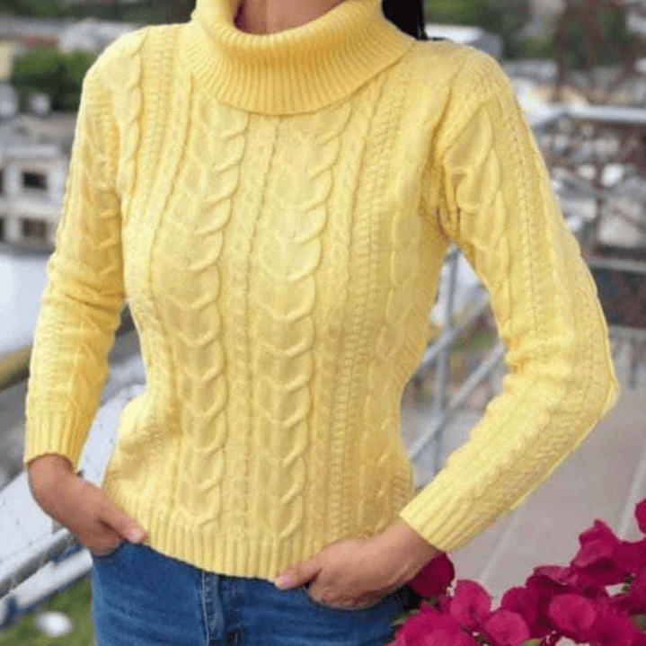 Suéter Tejido Cuello Tortuga  8