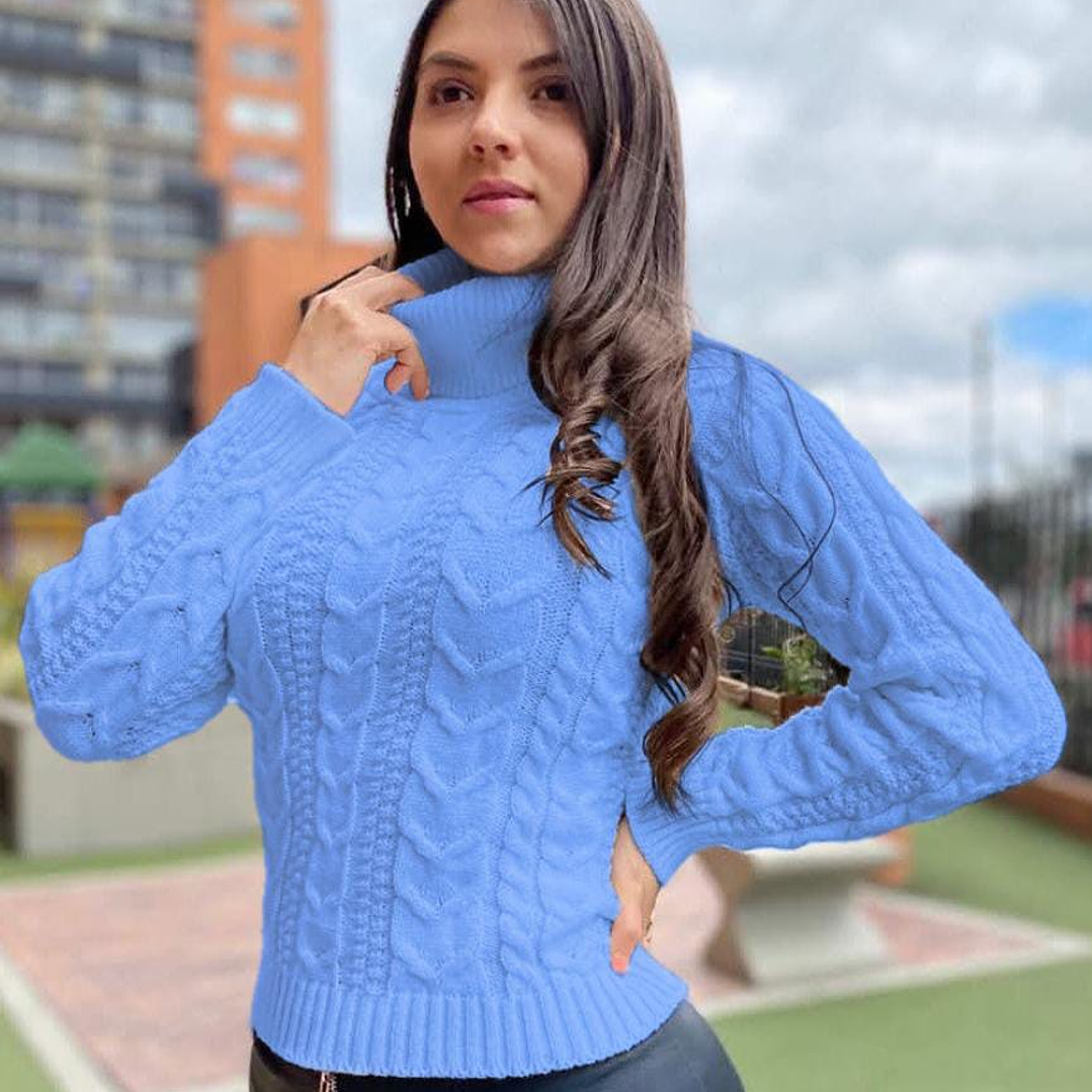 Suéter Tejido Cuello Tortuga  9