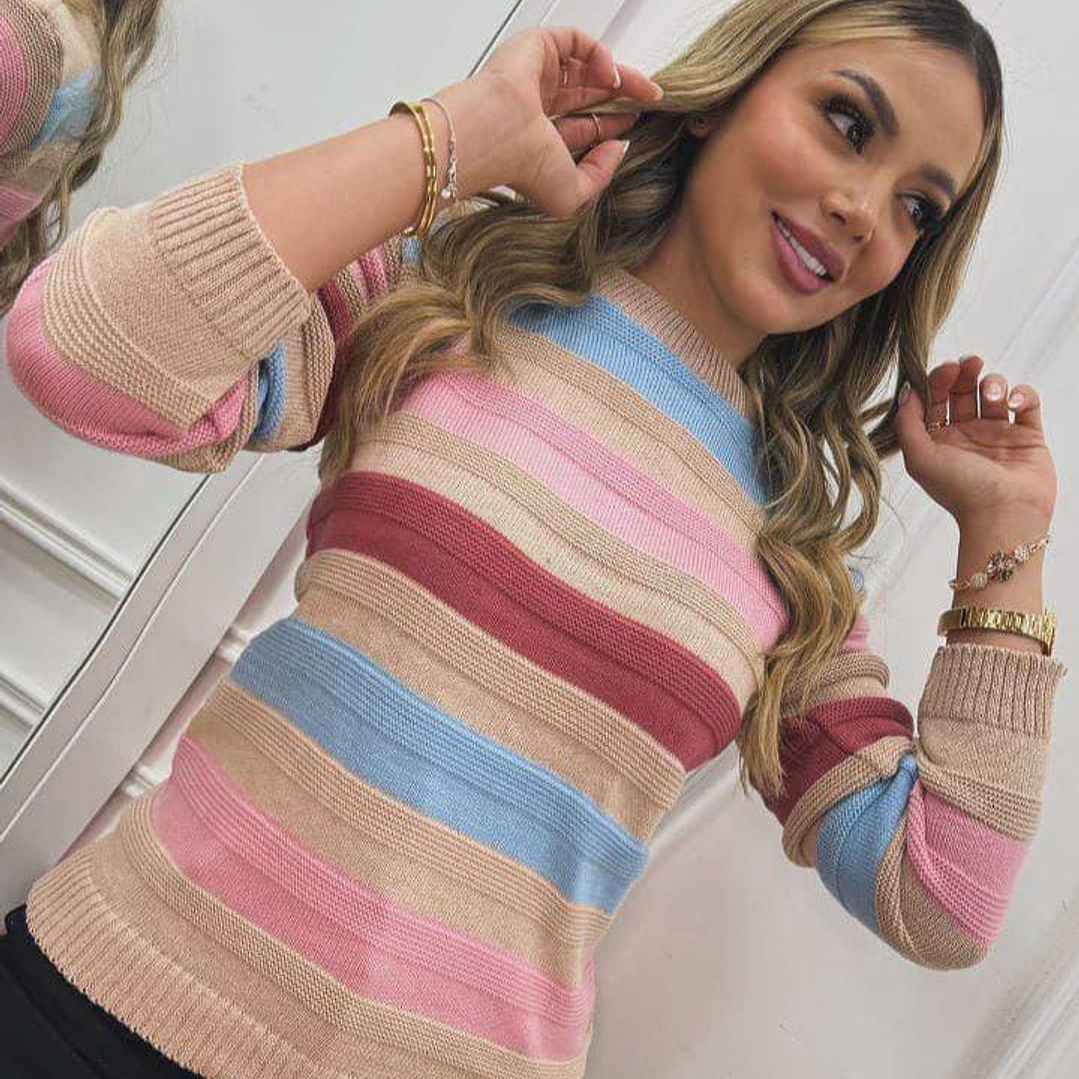 Suéter Tejido Rayas  1