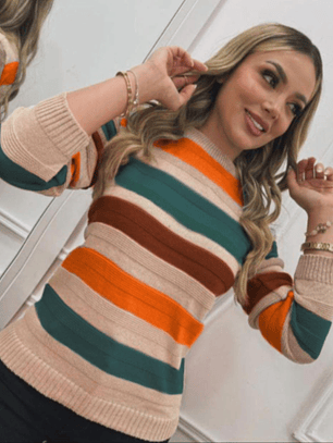 Suéter Tejido Rayas 