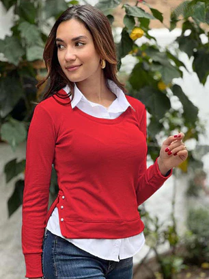 Camisero Tejido Moda Perlas 