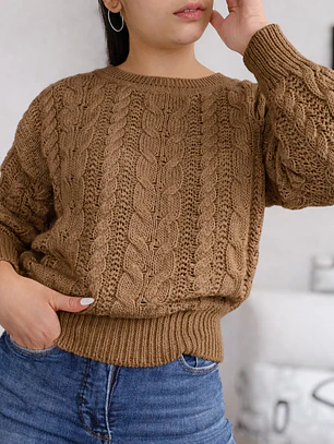 Sueter Tejido Cuello Redondo 