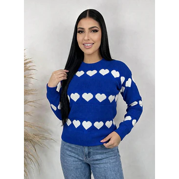 Suéter Tejido Corazones 1