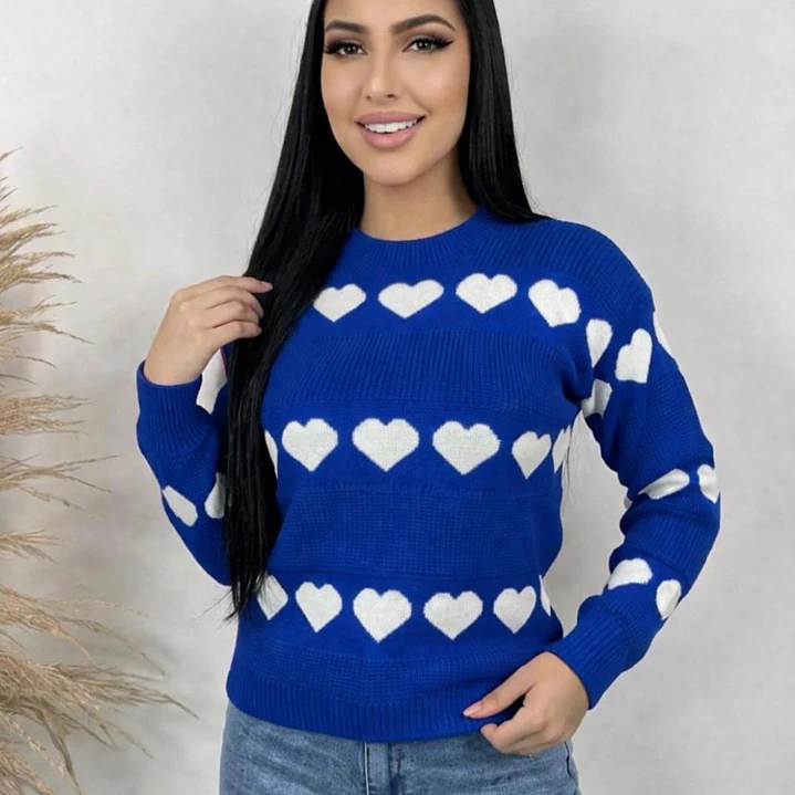 Suéter Tejido Corazones 1
