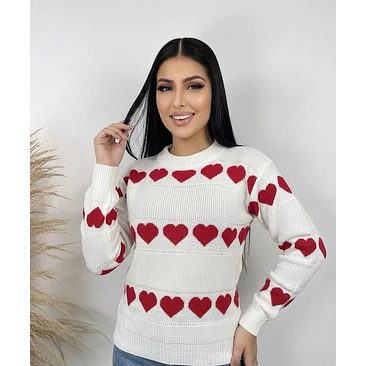 Suéter Tejido Corazones 2