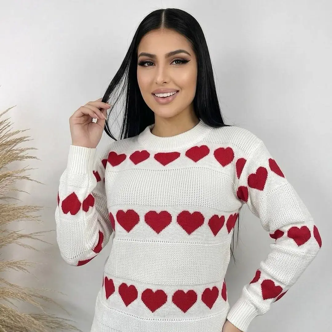 Suéter Tejido Corazones 2