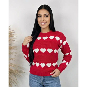 Suéter Tejido Corazones 3