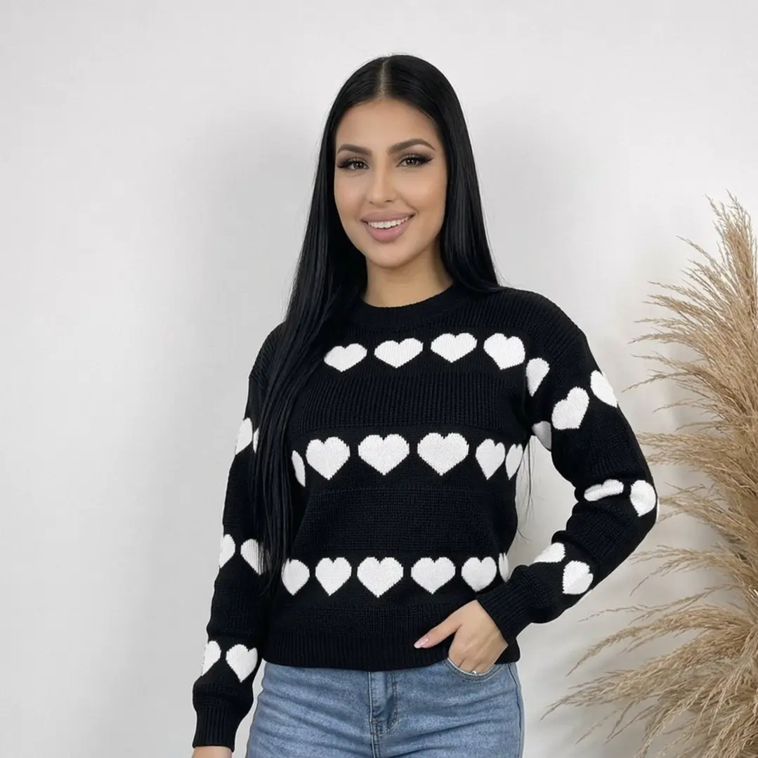 Suéter Tejido Corazones 4