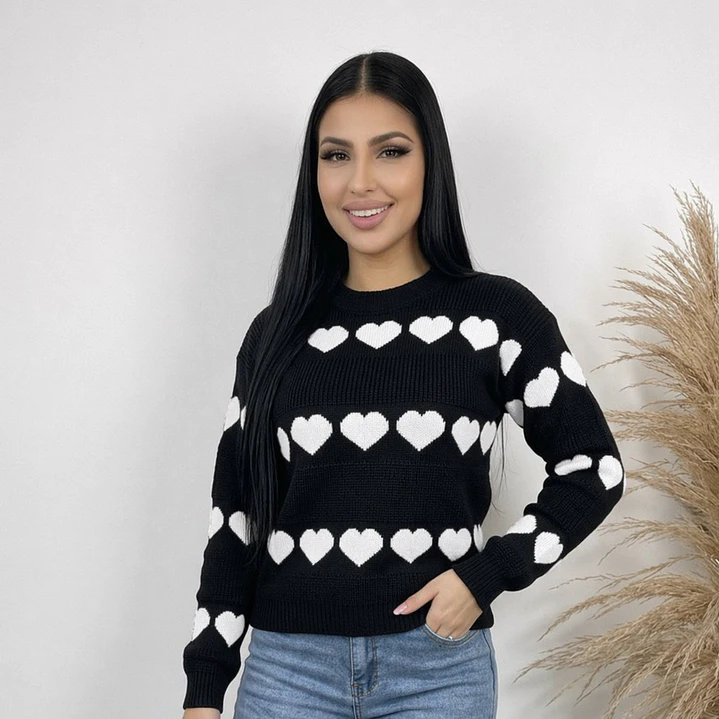 Suéter Tejido Corazones 4
