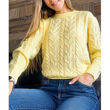 Sueter Tejido Cuello Redondo  9