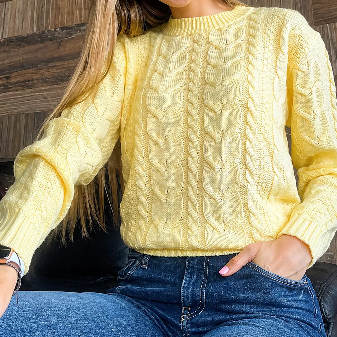 Sueter Tejido Cuello Redondo  9