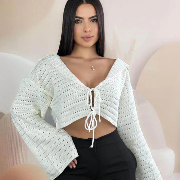 Suéter Corto Tejido Emma  2