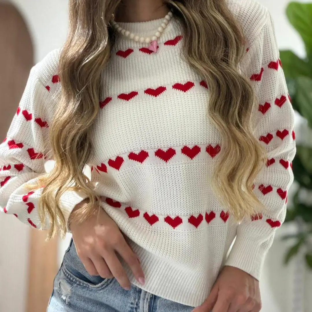 Suéter Tejido Corazones  3