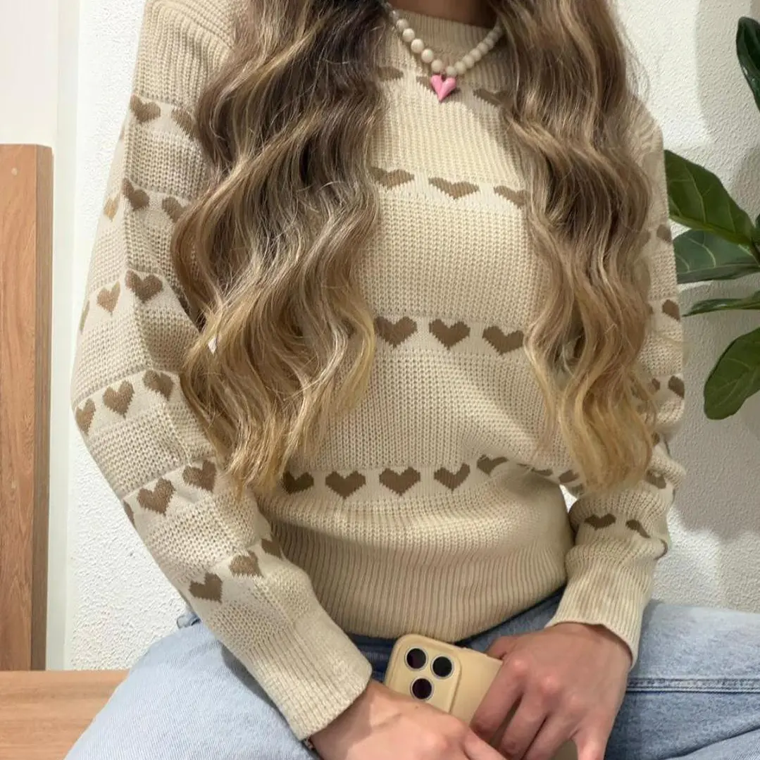 Suéter Tejido Corazones  1
