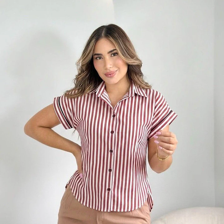 Blusa Popelina Moño Espalda  8