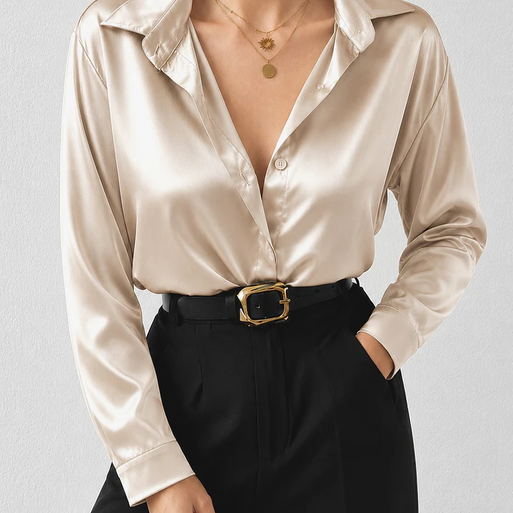 Blusa Camisera Satin  8