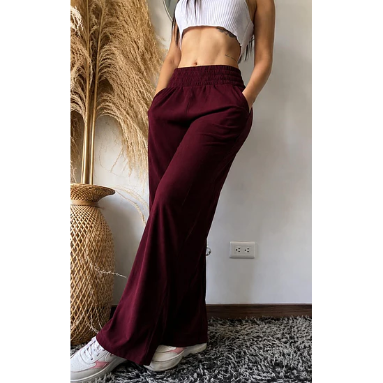 Pantalón Ancho Imitación Pana  6