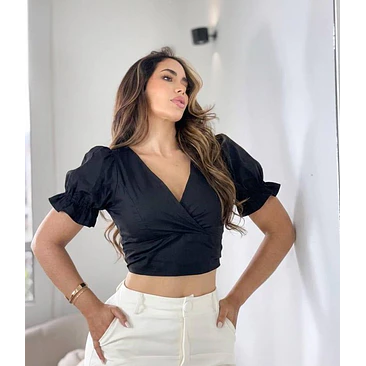 Blusa Manga Bombacha Divina Talla Única  2