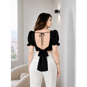Blusa Manga Bombacha Divina Talla Única  3