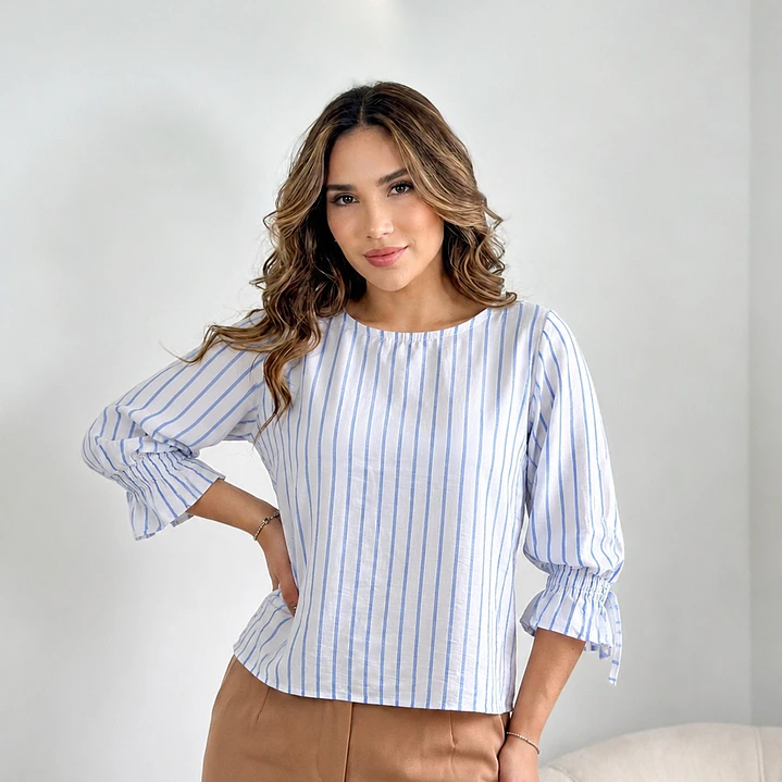 Blusa Botones Espalda  2